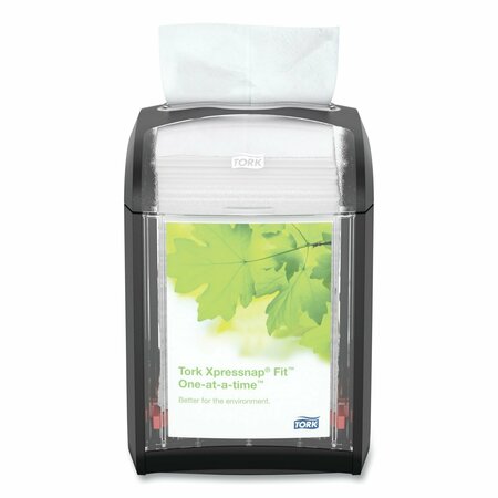 Tork Tork Xpressnap Fit® Tabletop Napkin Dispenser Black N14, One-at-a-time Dispensing, 6.7 x 4.4 x 5.6 7232000